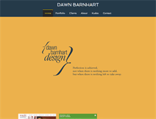 Tablet Screenshot of dawnbarnhart.com